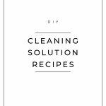 homemade cleaning solution recipes