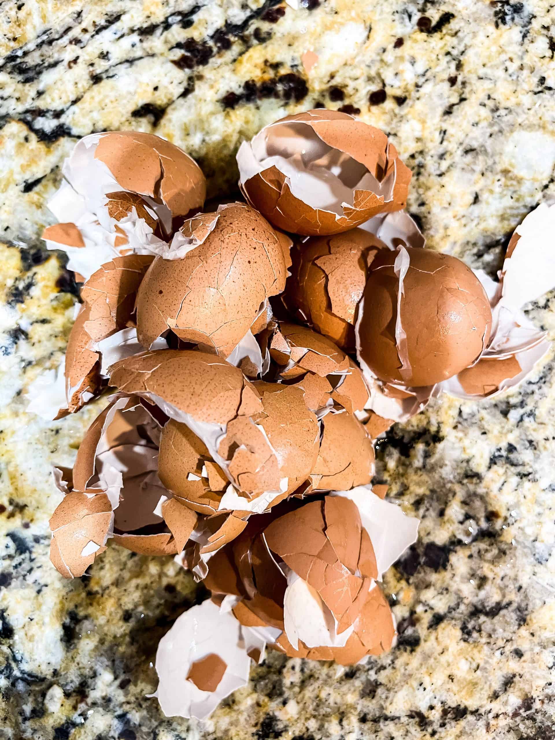 Peeled egg shells