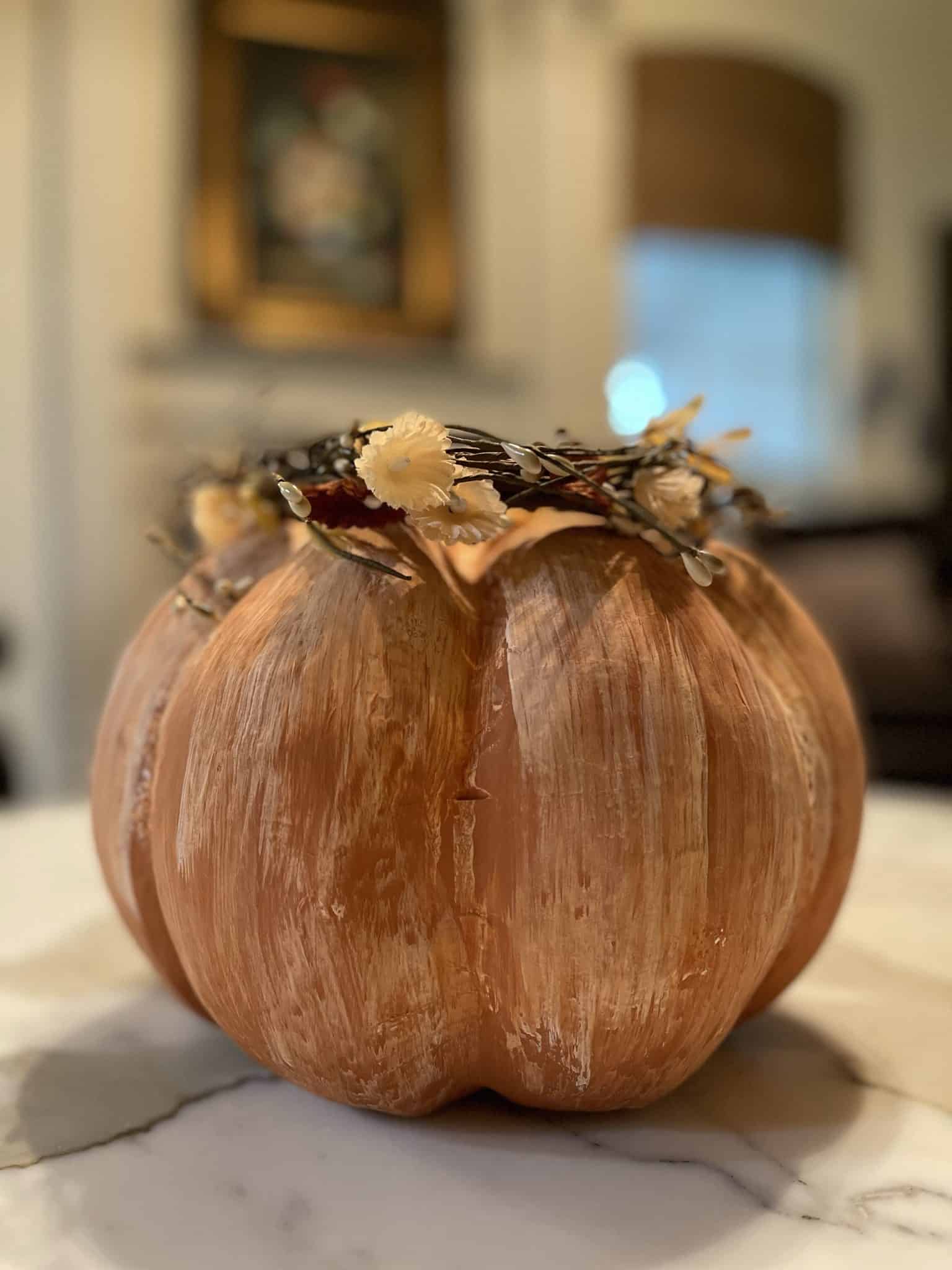 Easy Pottery Barn Terra Cotta Pumpkin Dupe Amy Sadler Designs