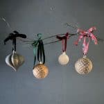 How to Make Textured Christmas Ornaments High End Dupes