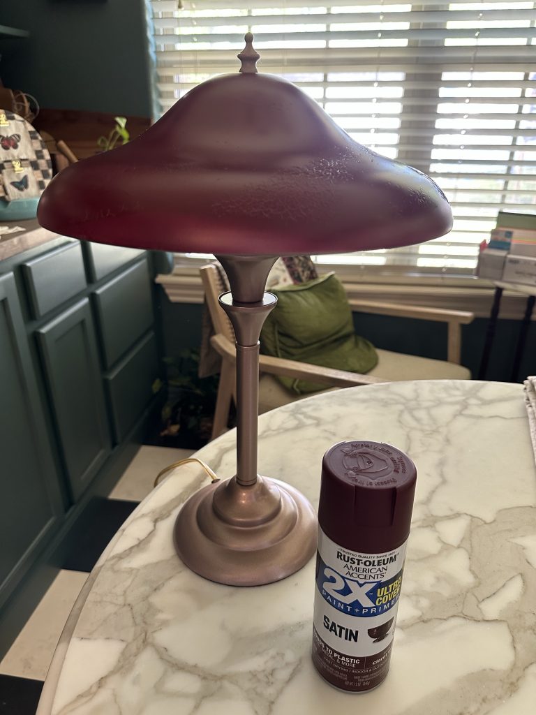 funky mushroom lamp diy