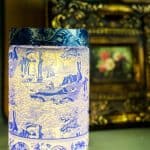 blue and white chinoiserie lantern